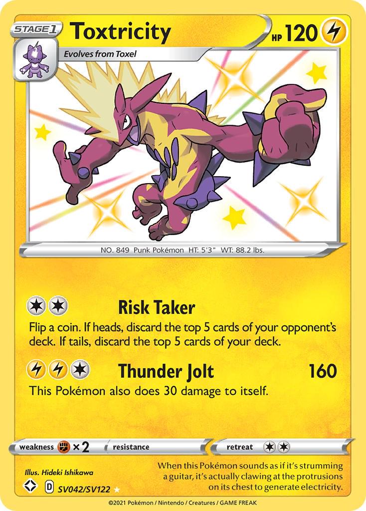 Shining Fates Toxtricity Pokémon card